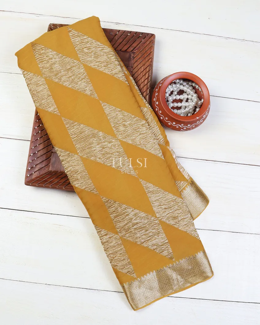 Yellow Georgette Silk Saree T638373-image