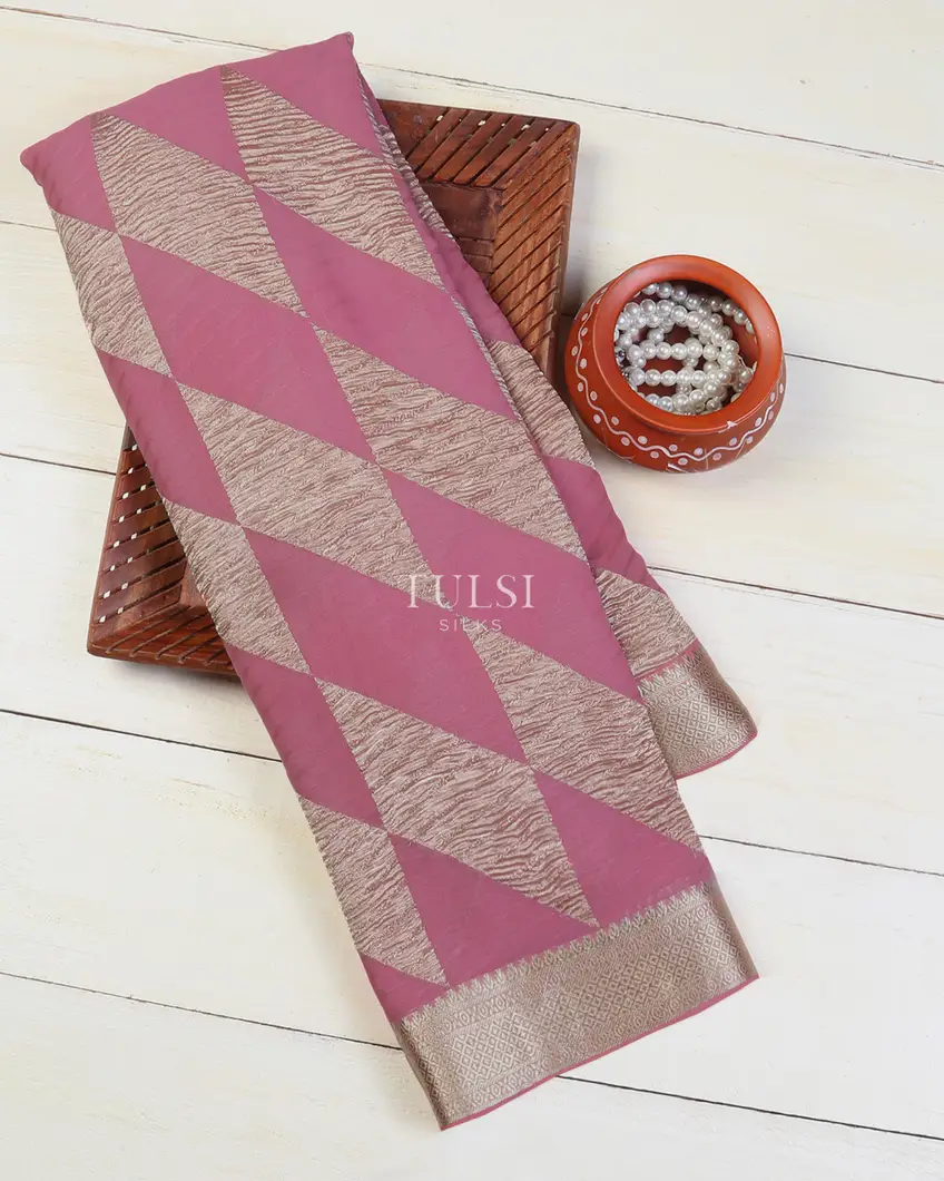 Pink Georgette Silk Saree T638374-image