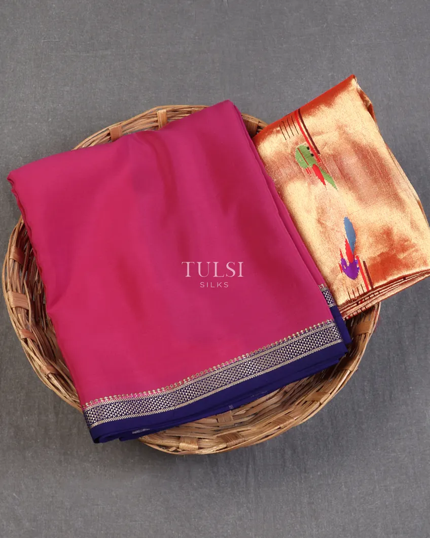 Pink Mysore Silk Saree T635966-image