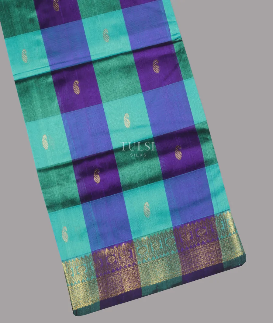 ,Multicolour Silk Cotton Saree T633189-image