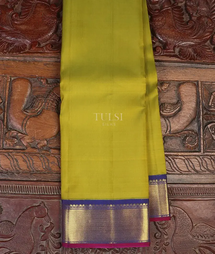 Yellowish Green Kanjivaram Silk Saree T632693-image