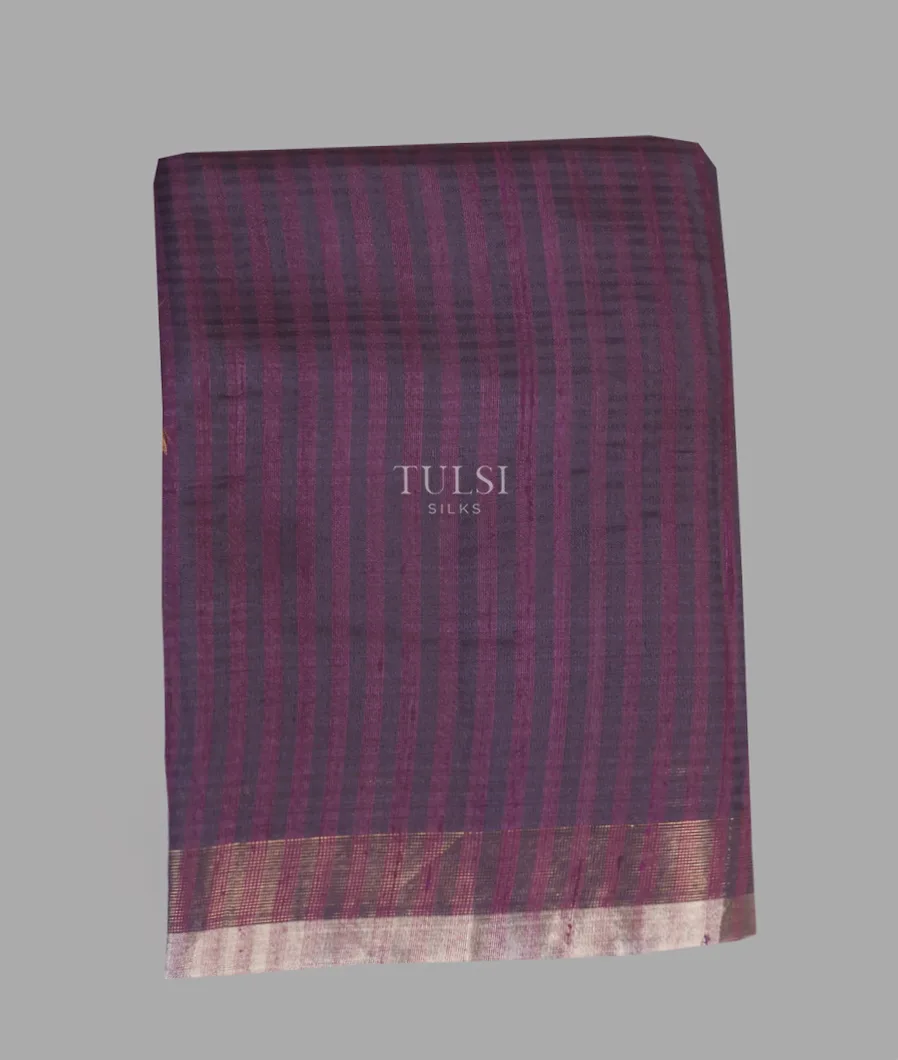 Purple Woven Raw Silk Saree T635318-image