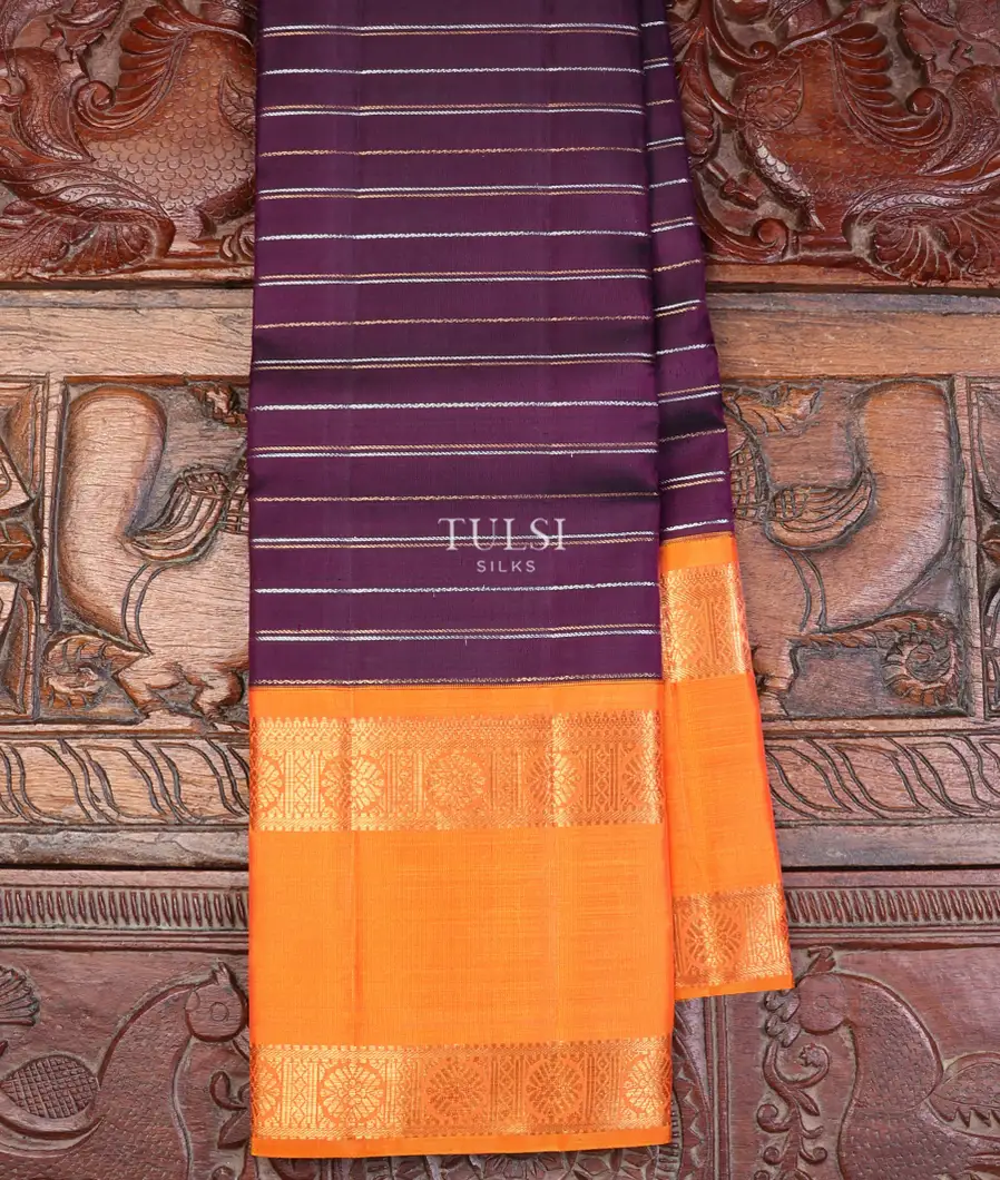 Purple Kanjivaram Silk Saree T549235-image