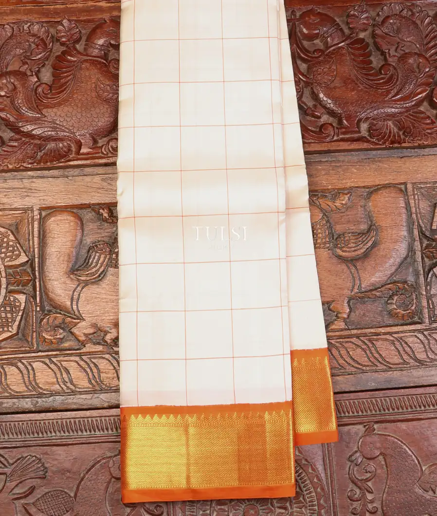 Off - White Kanjivaram Silk Saree T633246-image