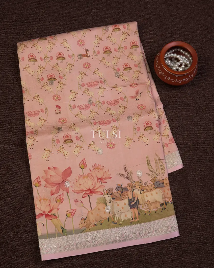 Pink Banaras Kathan Silk Saree T638975-image