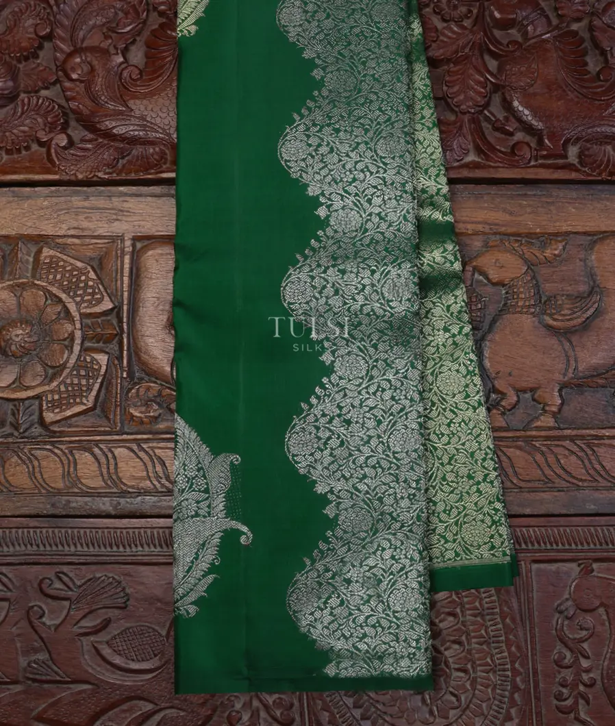 Bottle Green Kanjivaram Silk Saree T632776-image
