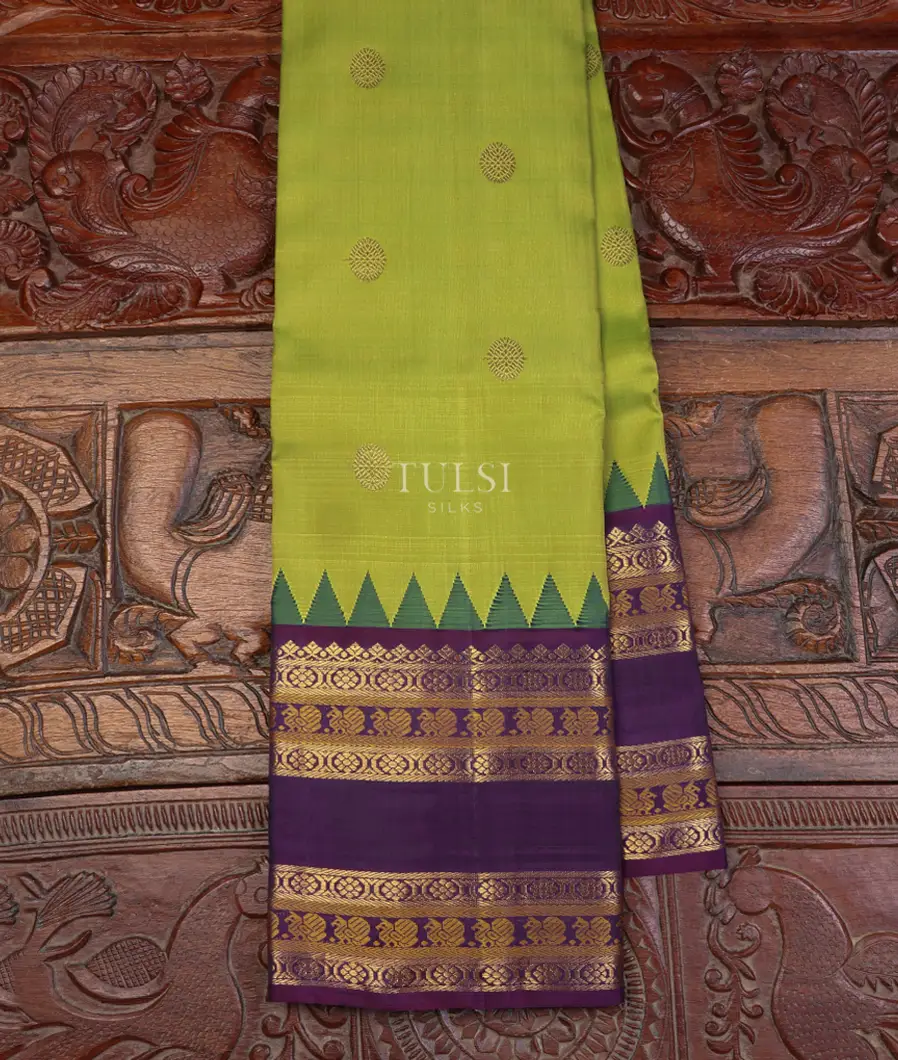 Yellowish Green Kanjivaram Silk Saree T583396-image