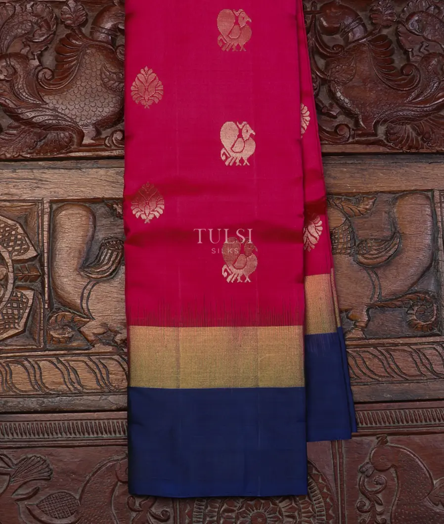 Reddish Pink Soft Silk Saree T595249-image