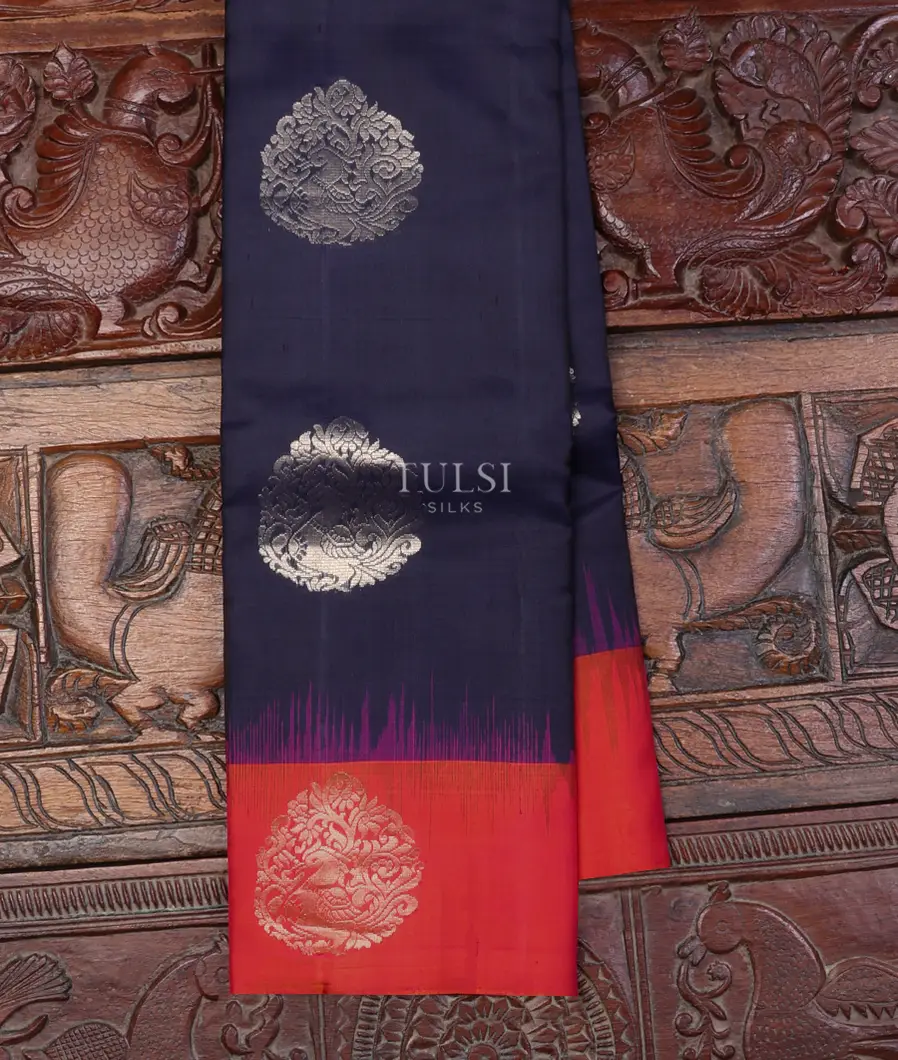 Blue Soft Silk Saree T605327-image