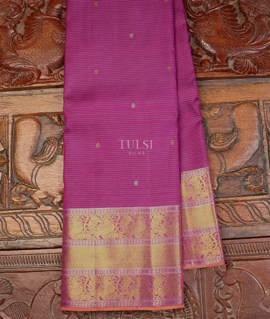 Purple Kanjivaram Silk Saree T582404-image