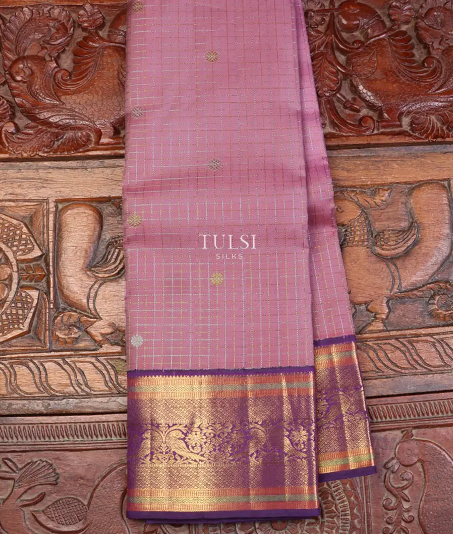 Lavender Kanjivaram Silk Saree T624240-image