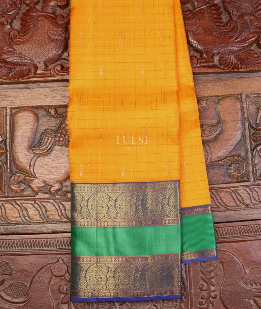 Yellow Kanjivaram Silk Saree T613818-image