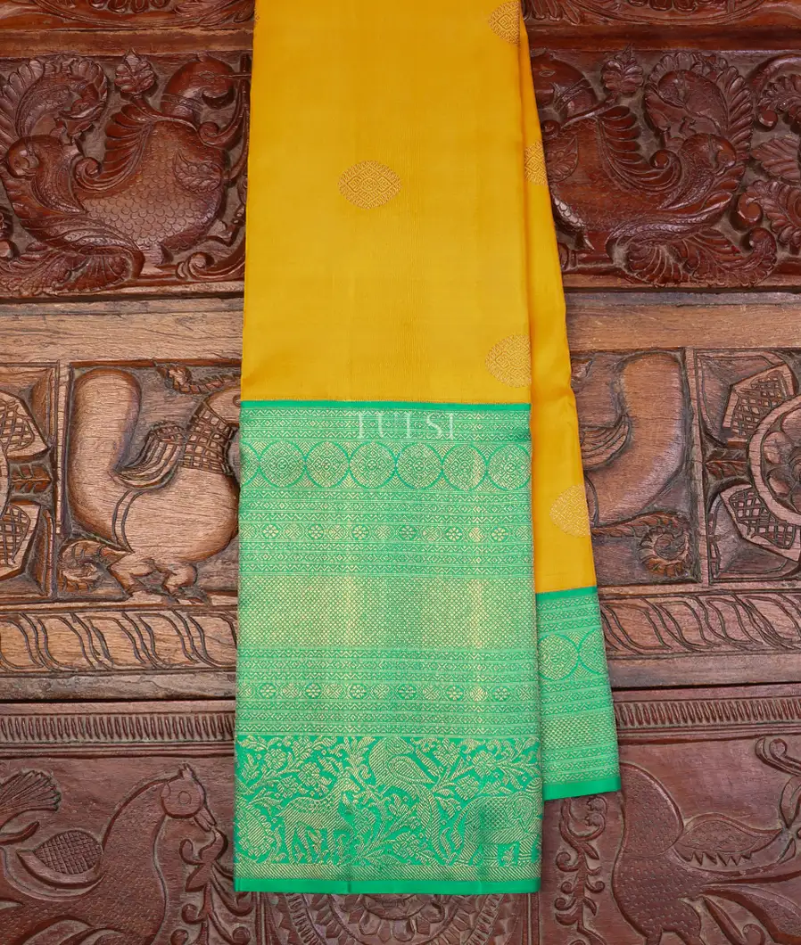 Yellow Kanjivaram Silk Saree T590304-image