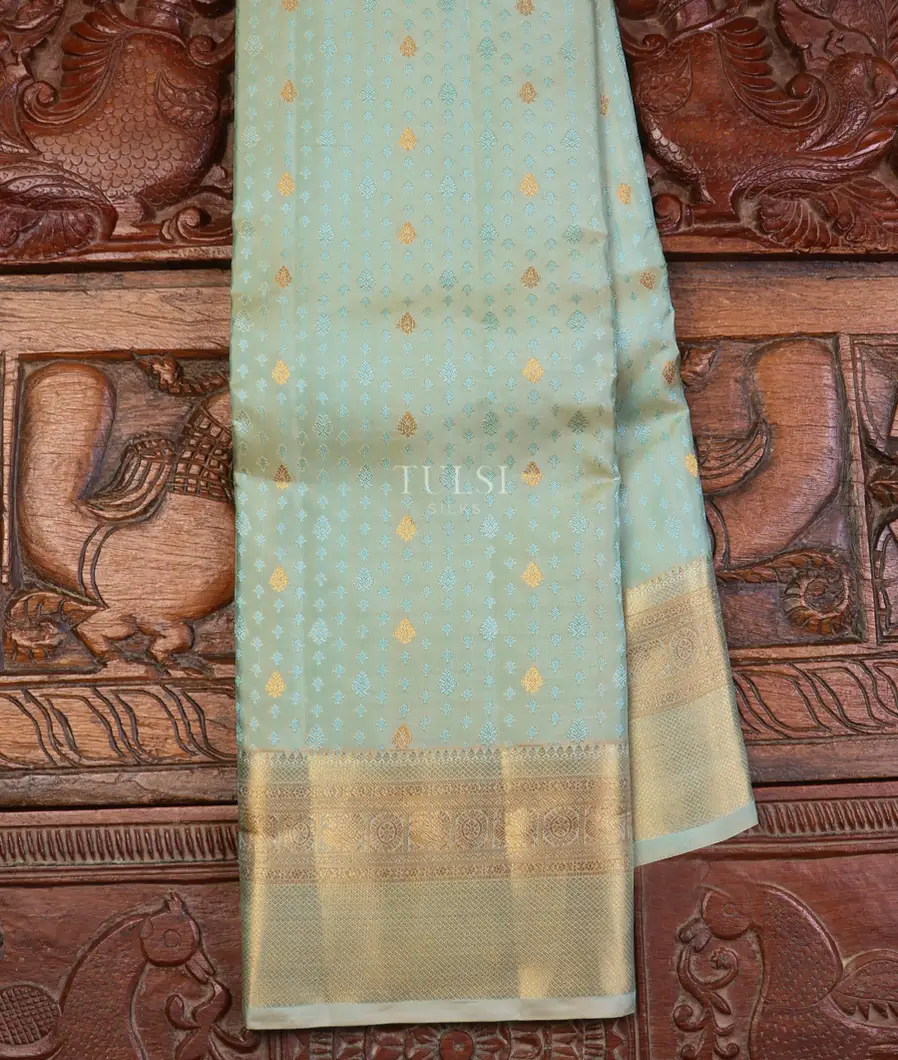 Light Blue Soft Silk Saree T636286-image