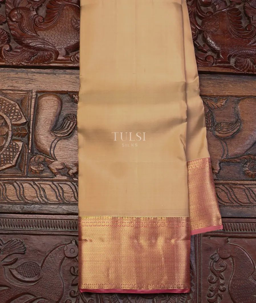 Beige Soft Silk Saree T631999-image