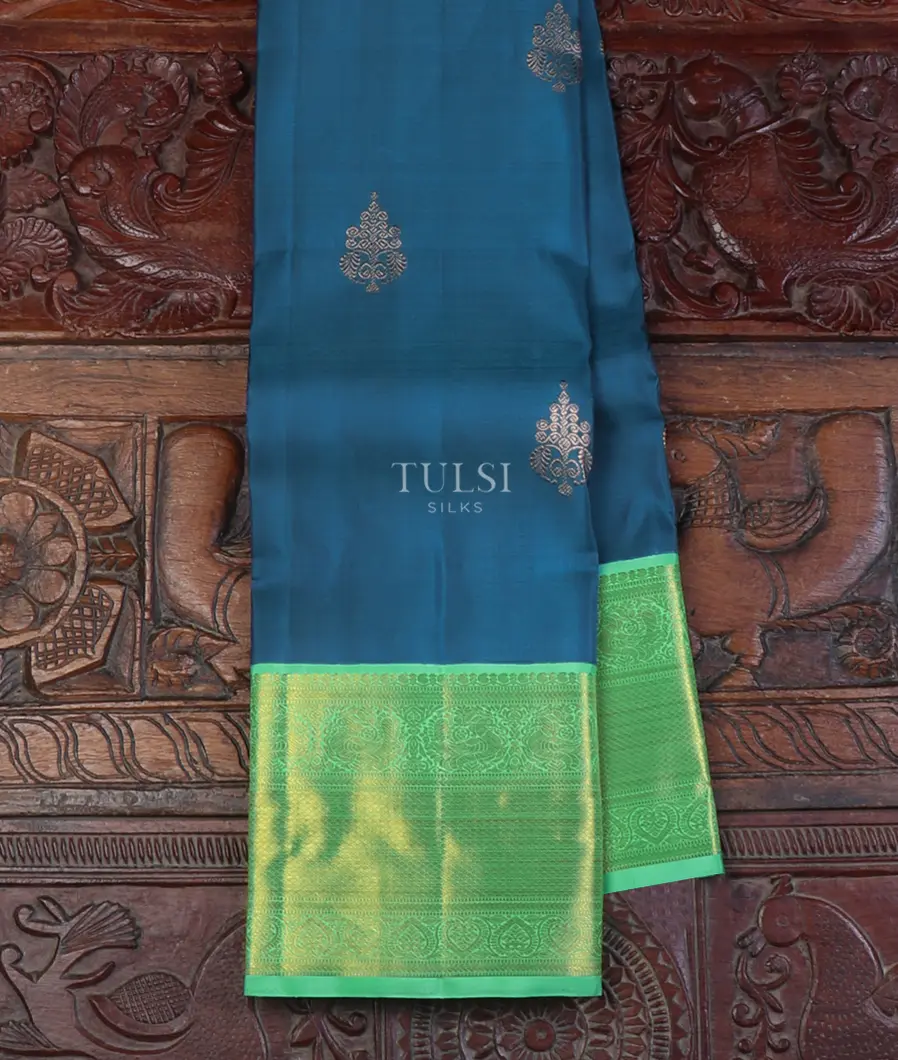 Blue Kanjivaram Silk Saree T602203-image