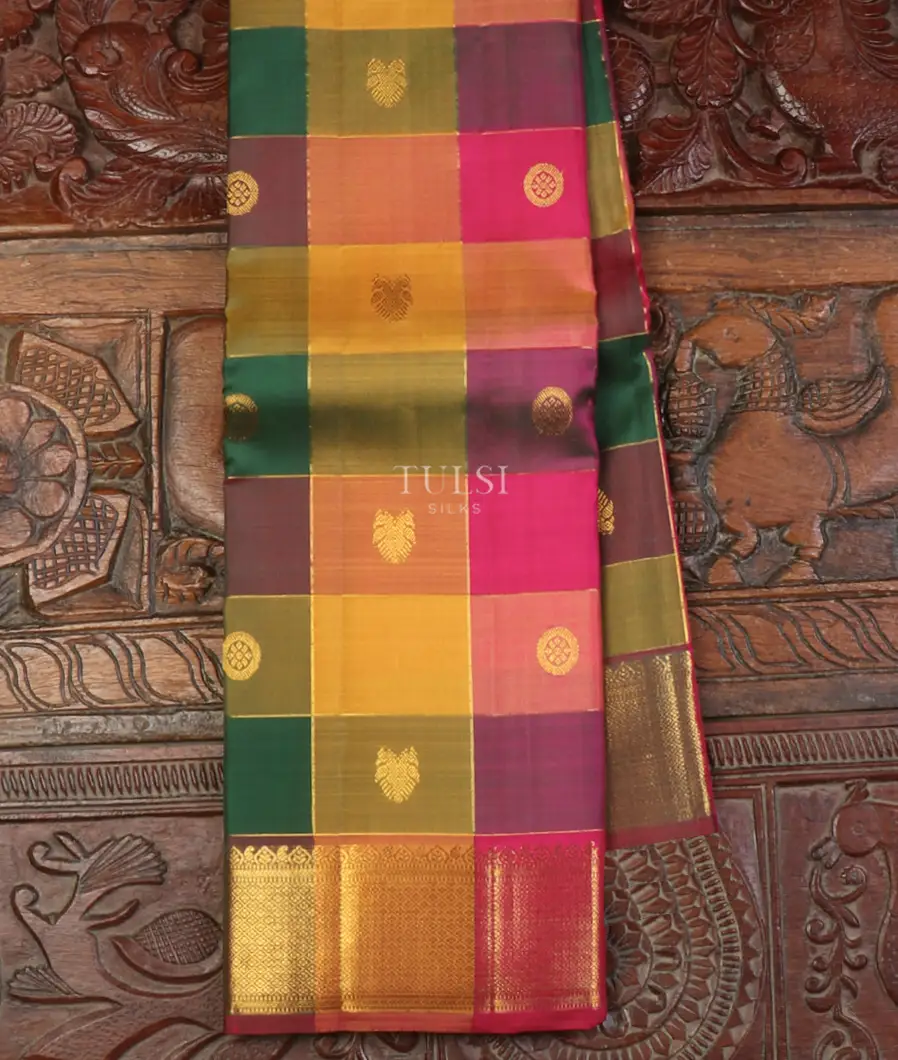Multicolour Kanjivaram Silk Saree T636948-image