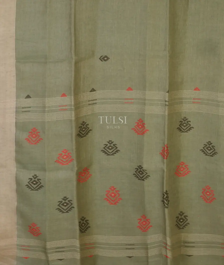 green-handwoven-linen-saree-t617981-t617981-d
