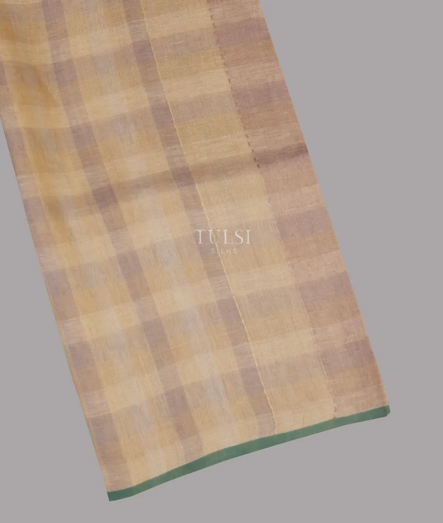 Multicolour Handwoven Linen Saree T585936-image