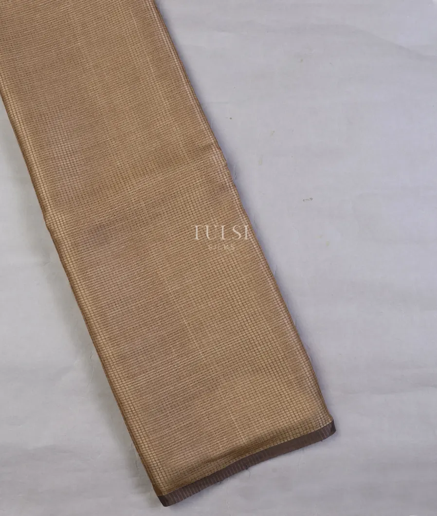 Beige Woven Tussar Saree T636540-image