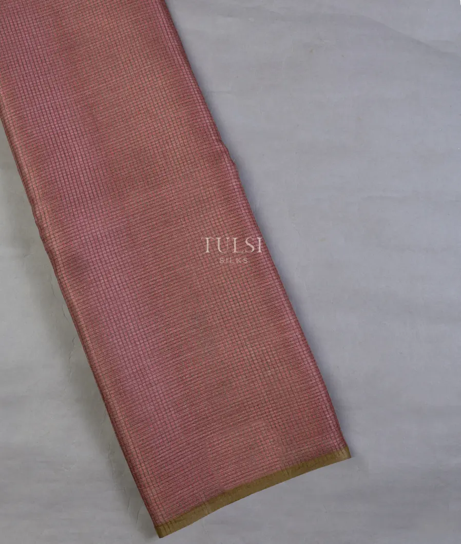 Pink Woven Tussar Saree T636526-image