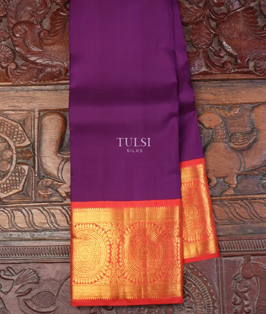 Purple Kanjivaram Silk Saree T633247-image