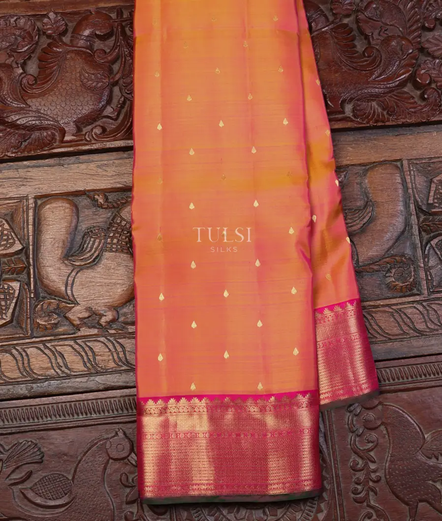 Orangish Pink Soft Silk Saree T638166-image