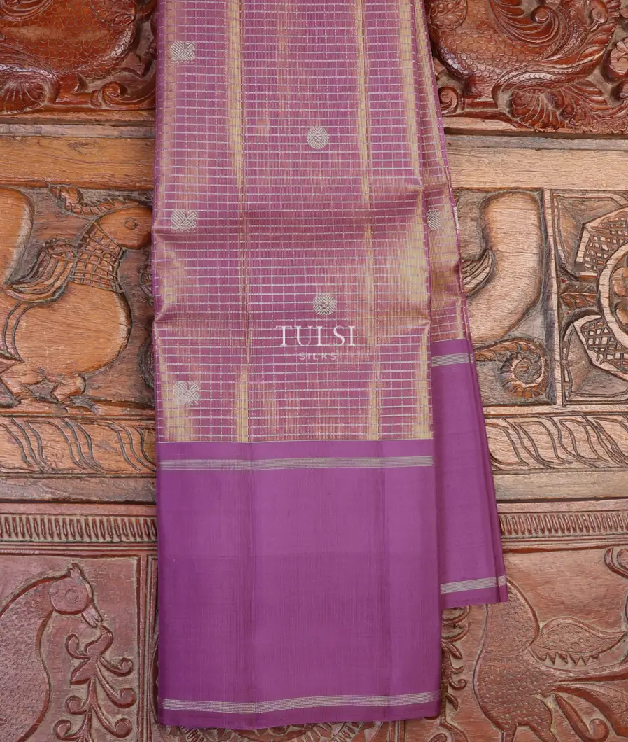 Purple Tissue Kanjivaram Silk Saree T632417-image