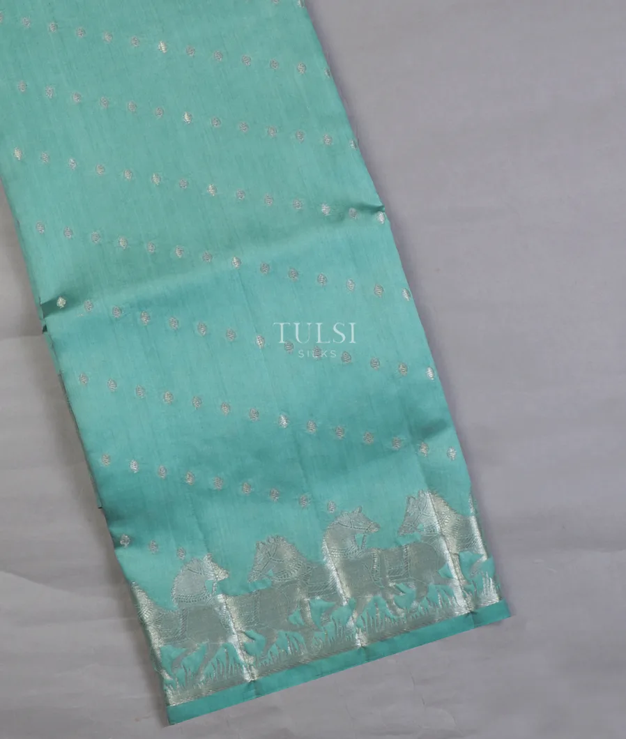 Blue Chaniya Silk Saree T635379-image