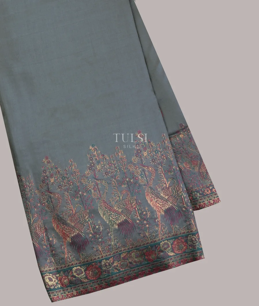 Grey Kashmir Kani Silk Saree T603916-image