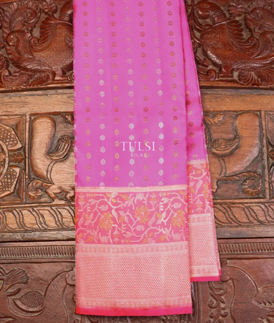 Pinkish Lavender Kanjivaram Silk Saree T578858-image