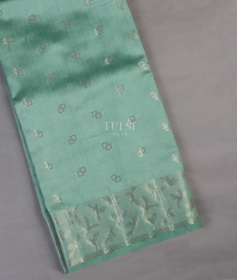 Light Greenish Blue Chaniya Silk Saree T635390-image