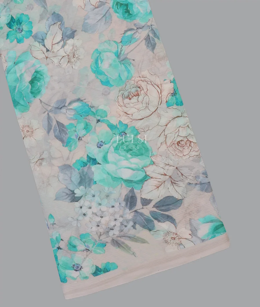 Light Grey Chiffon Silk Saree T578732-image