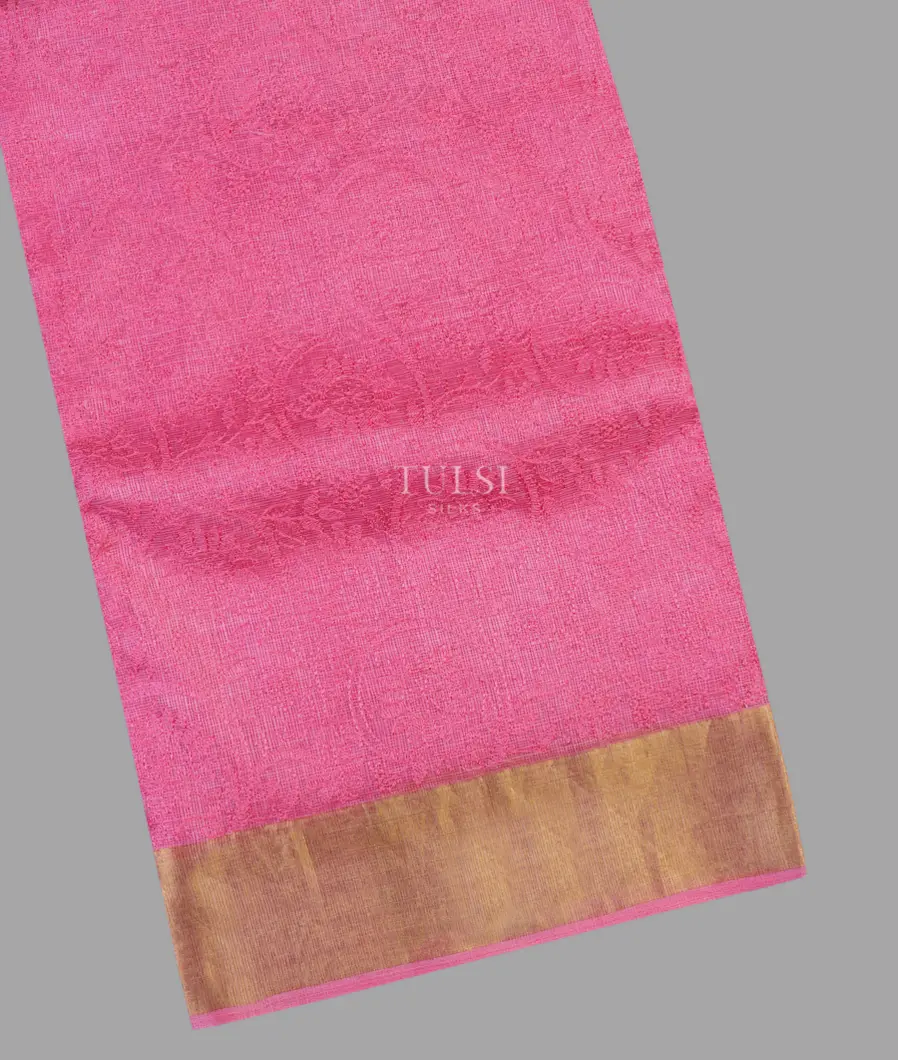 Pink Silk Kota Embroidery Saree T635749-image