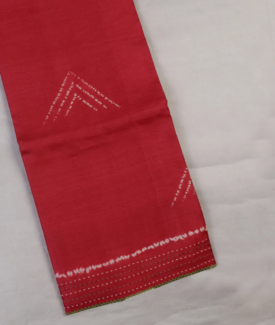 Red Tussar Printed Saree T597048-image