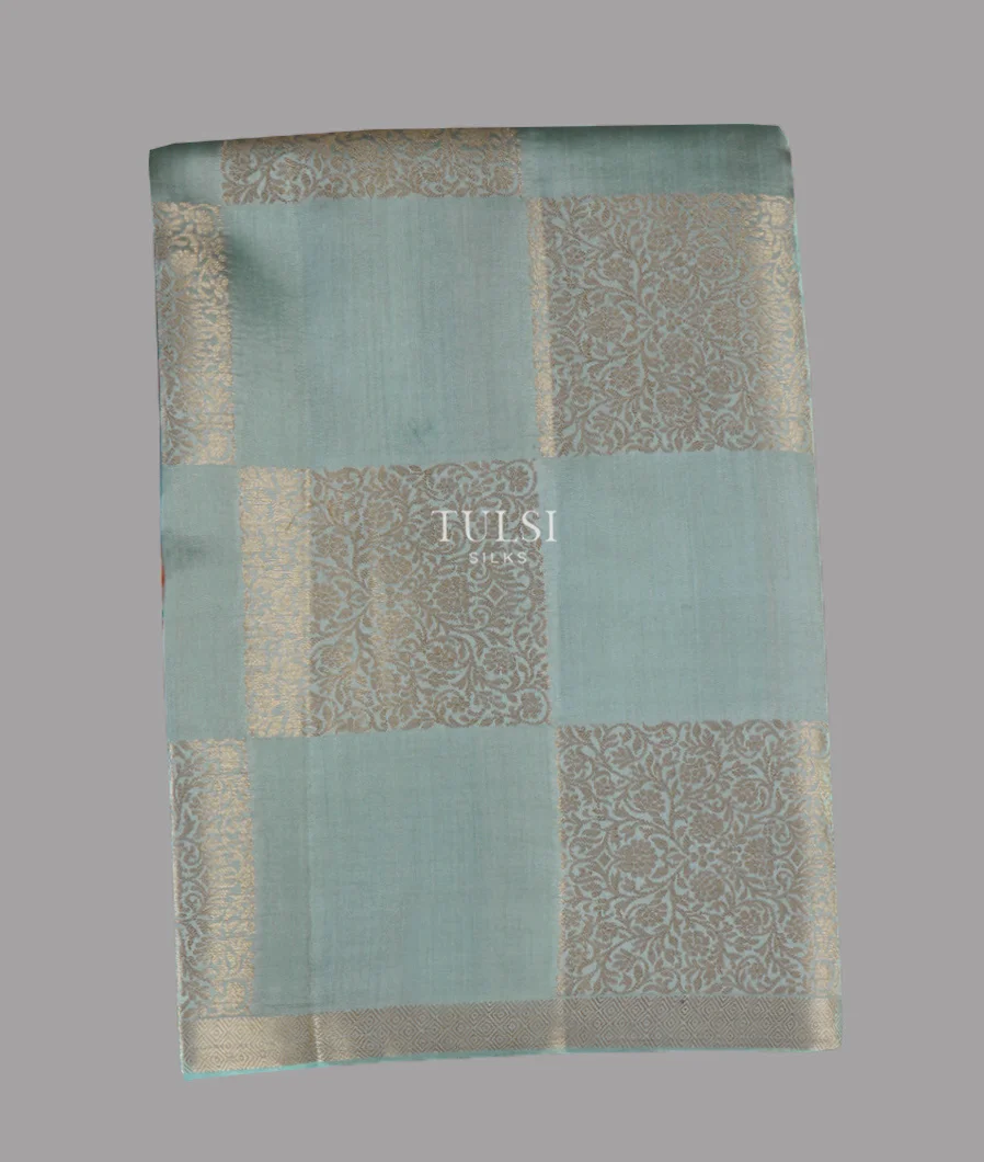 Greyish Blue Chaniya Silk Saree T639055-image
