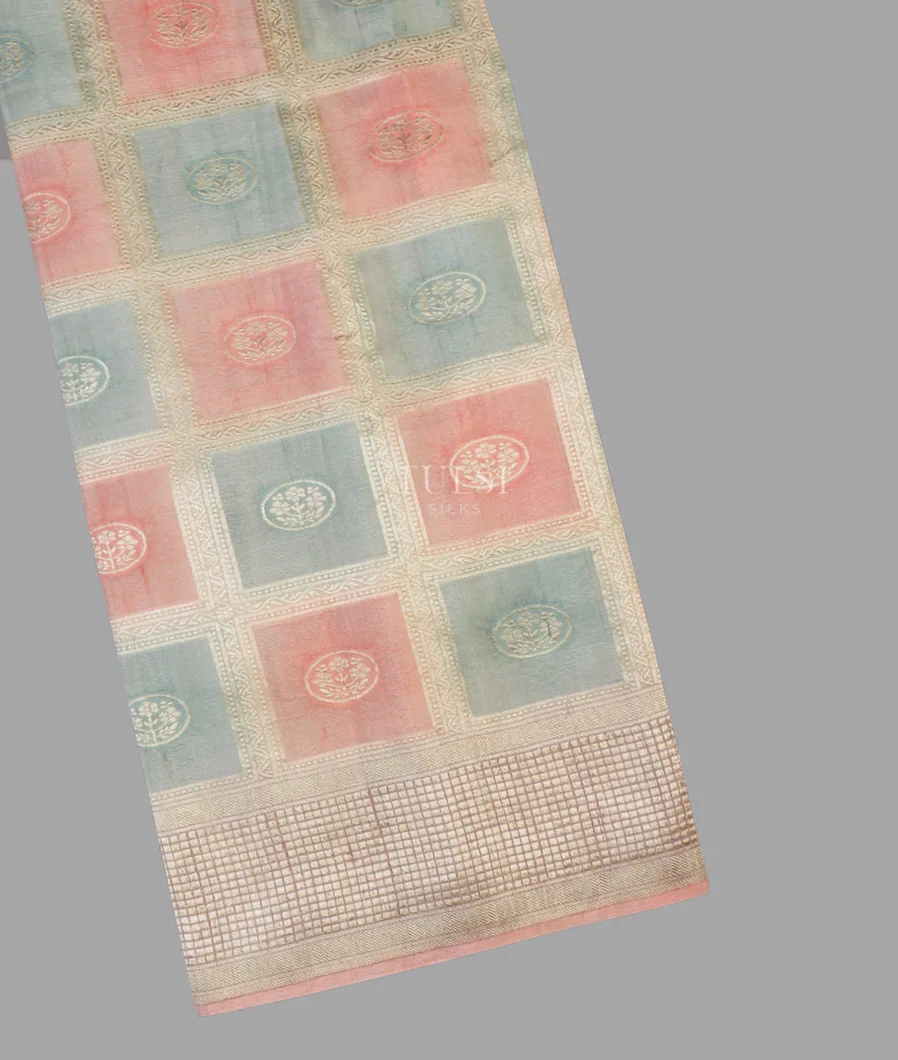 Multicolour Tussar Georgette Saree T595003-image