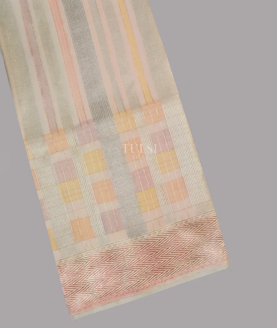 Multicolour Tussar Georgette Saree T595014-image