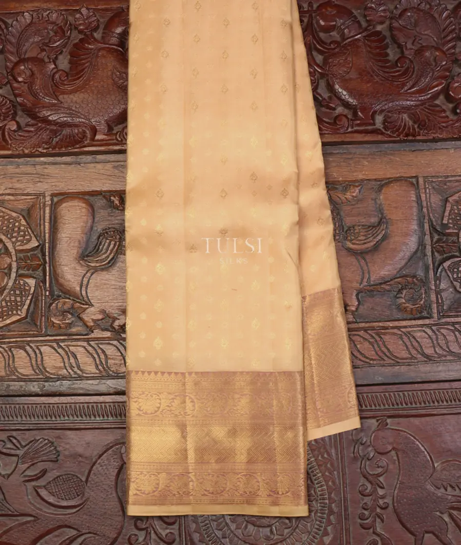 Beige Soft Silk Saree T489246-image