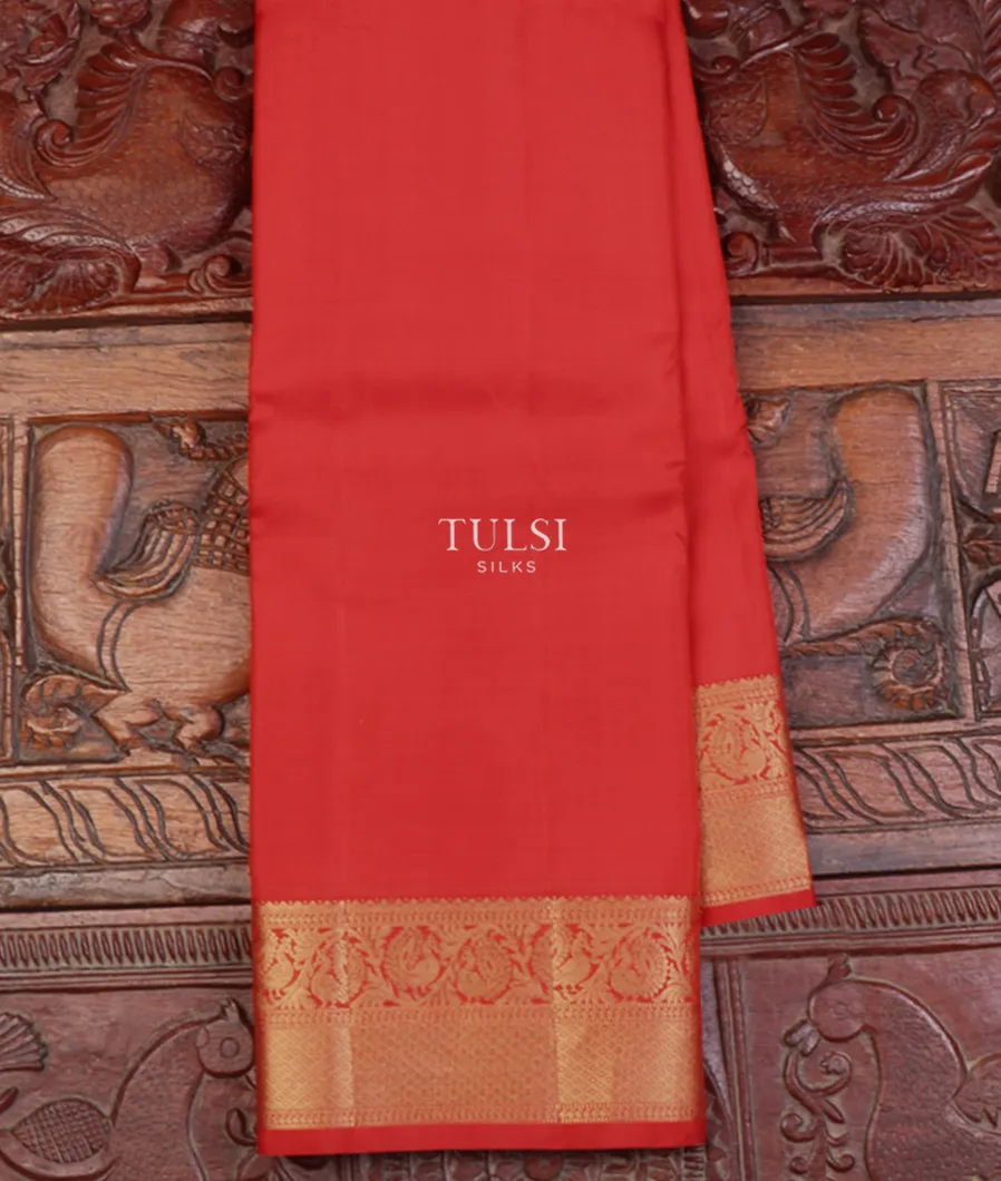 Red Soft Silk Saree T641378-image