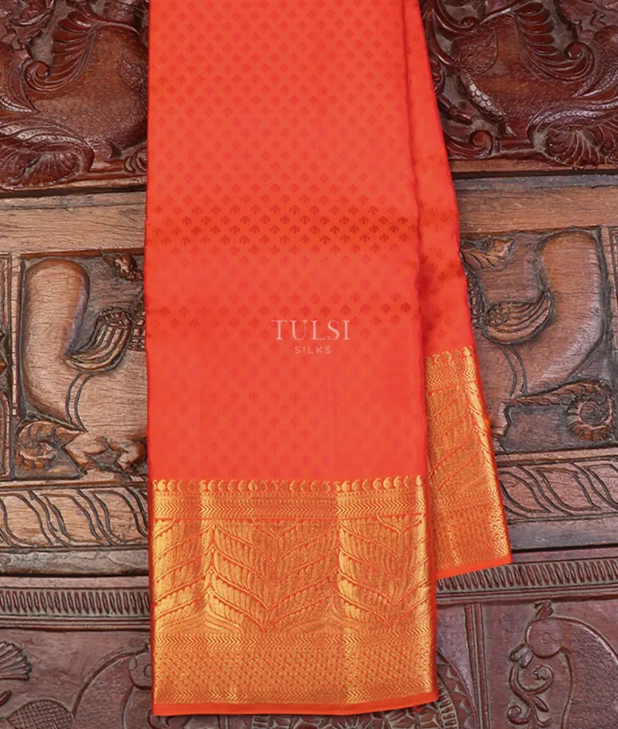 Orange Soft Silk Saree T609664-image