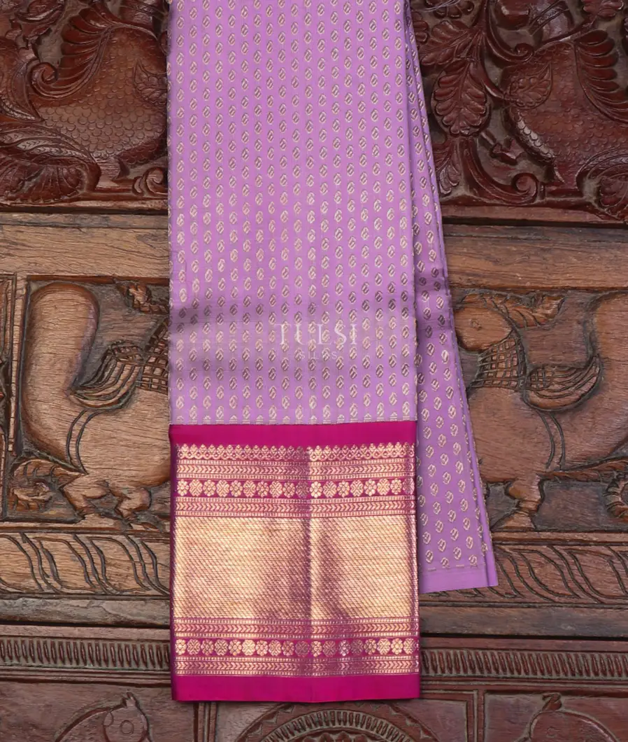 Lavender Kanjivaram Silk Kids Pavadai T625958-image