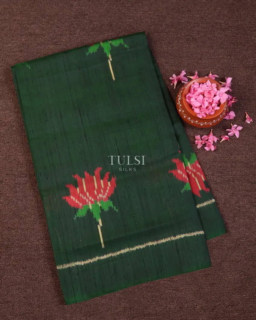 Green Patola Silk Saree T641939-image