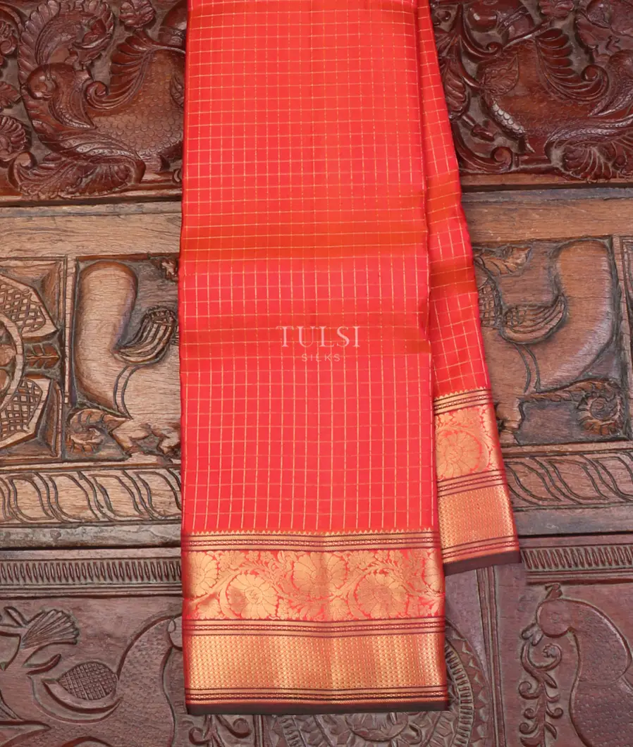 Pinkish Orange Soft Silk Saree T638160-image