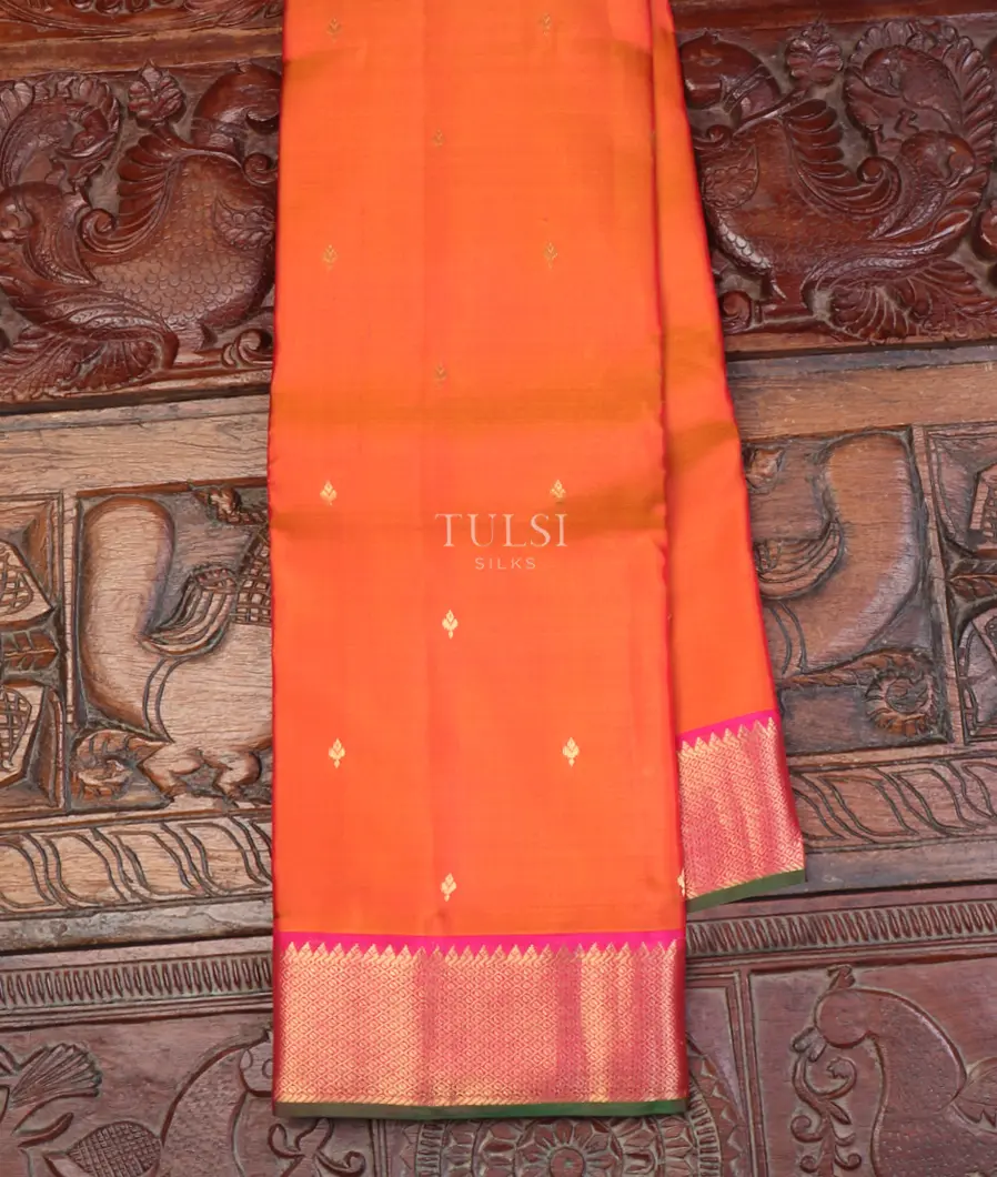 Pinkish Orange Soft Silk Saree T638154-image
