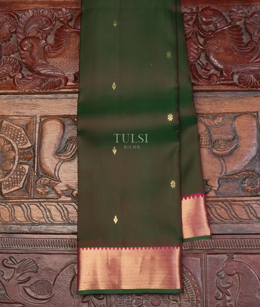 Brownish Green Soft Silk Saree T638152-image