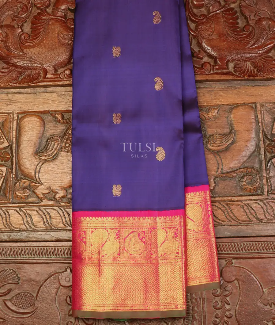 Blue Kanjivaram Silk Saree T637830-image