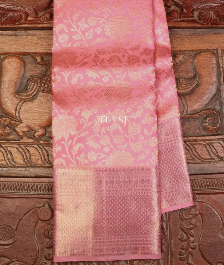 Pink Kanjivaram Silk Saree T638422-image