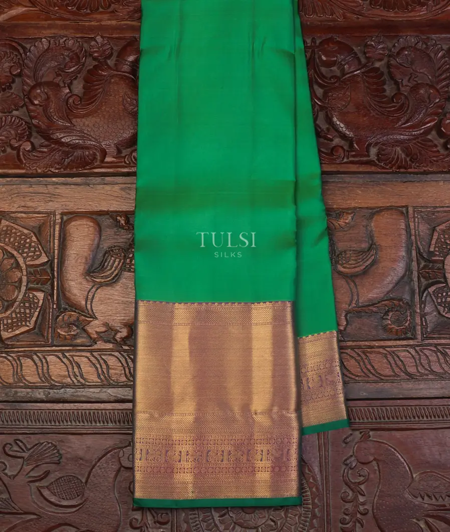 Green Soft Silk Saree T632047-image
