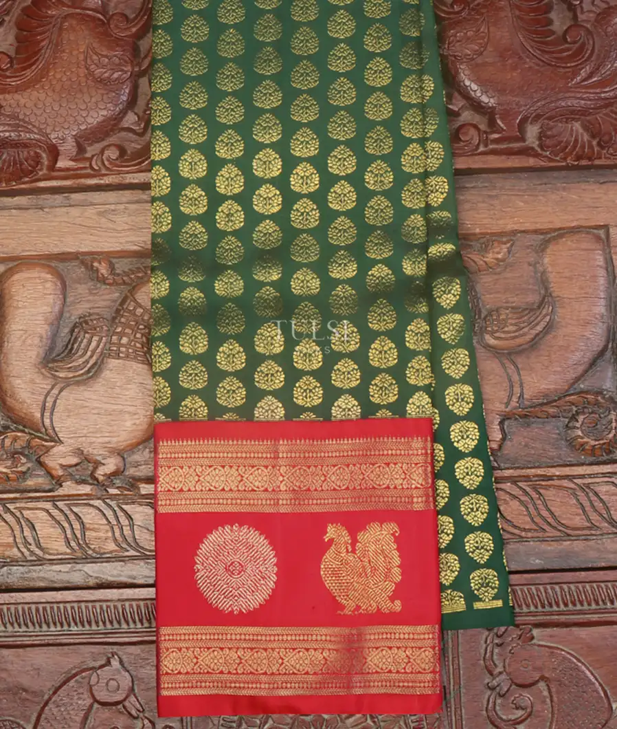 Green Kanjivaram Silk Pavadai T563856-image
